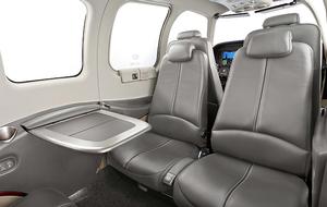 The new interior for the Beechcraft G58 Baron. (Hawker Beechcraft)